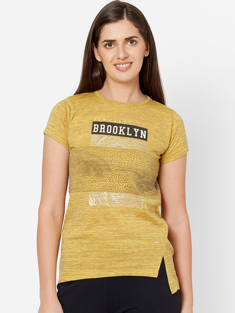 

Juliet Women Yellow Printed Lounge T-Shirt