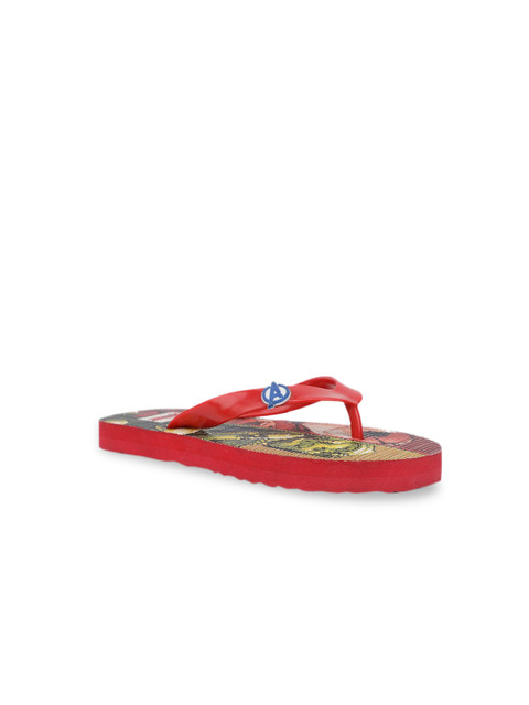 

Disney Boys Red & Yellow Avengers Printed Thong Flip-Flops