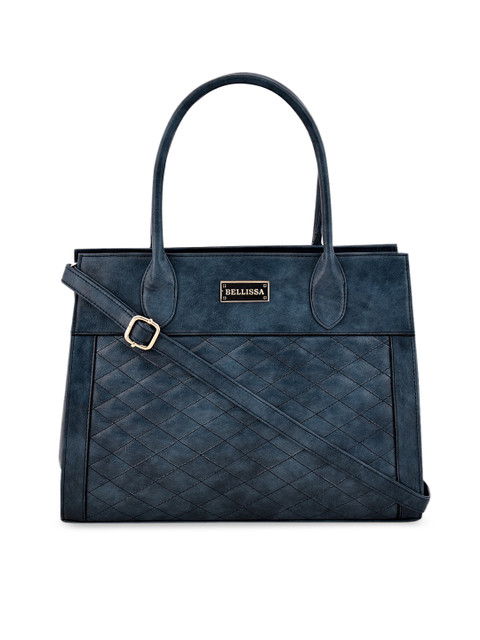 

Bellissa Blue Textured Handheld Bag