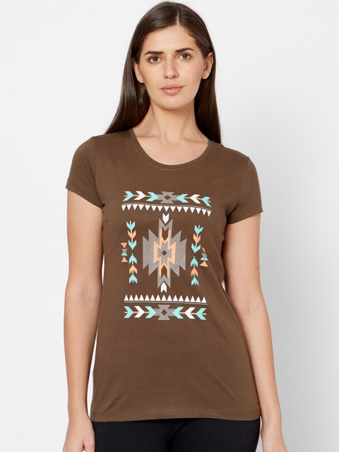 

Juliet Women Brown Printed Lounge T-Shirt