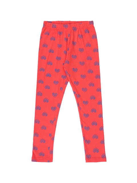 

CHALK by Pantaloons Girls Red & Blue Printed Ankle-Length Leggings