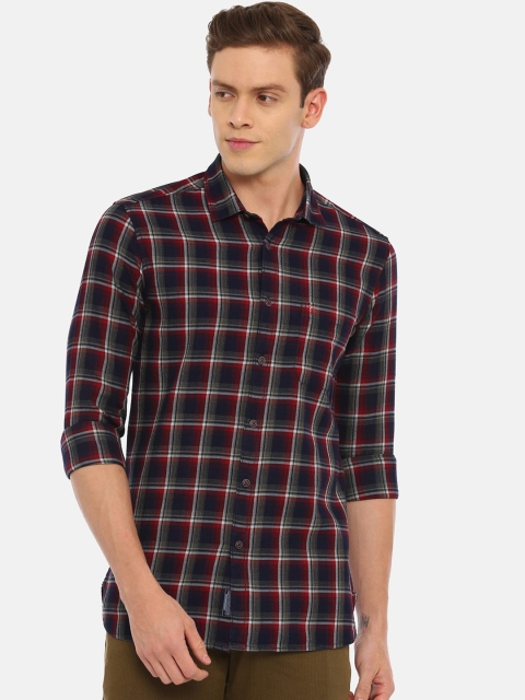 

Classic Polo Men Multicoloured Slim Fit Checked Casual Shirt, Multi