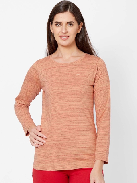 

Juliet Women Peach-Coloured Striped Lounge T-Shirt