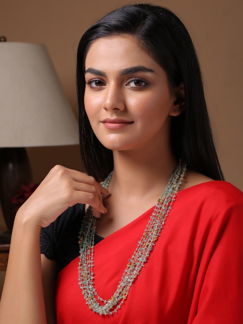 

Shoshaa Green & Gold-Plated Necklace