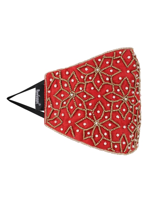 

Anekaant Women Red 3-Ply Reusable Cloth Masks