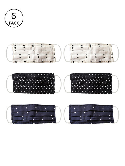 

Bellofox Unisex 6Pcs 3Ply Protective Outdoor Face Masks, Blue