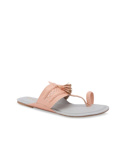 

Rocia Women Pink Woven Design One Toe Flats