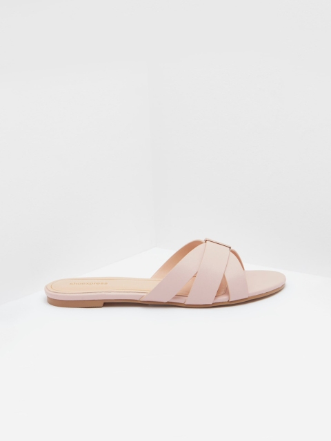 

shoexpress Women Pink Solid Open Toe Flats
