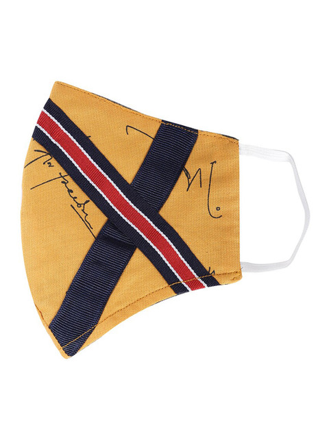 

Bene Kleed Adults Yellow Printed 5-Ply Reusable Outdoor Mask