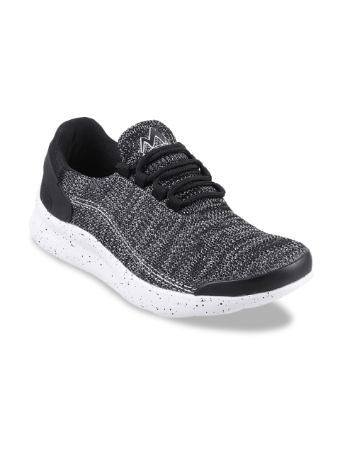 

Metro Men Black & White Woven Design Sneakers