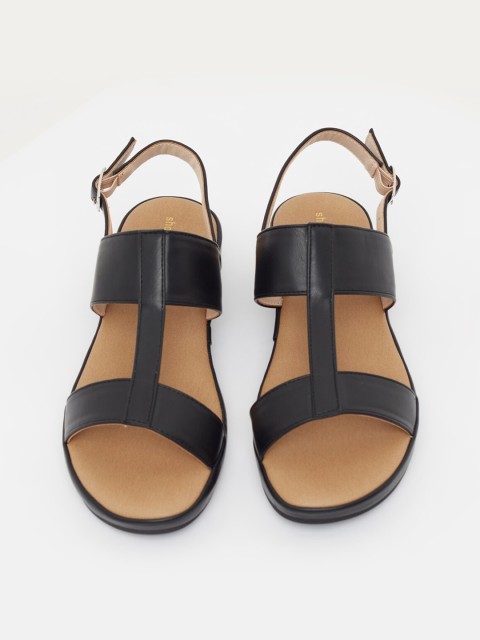 

shoexpress Women Black Open Toe Flats
