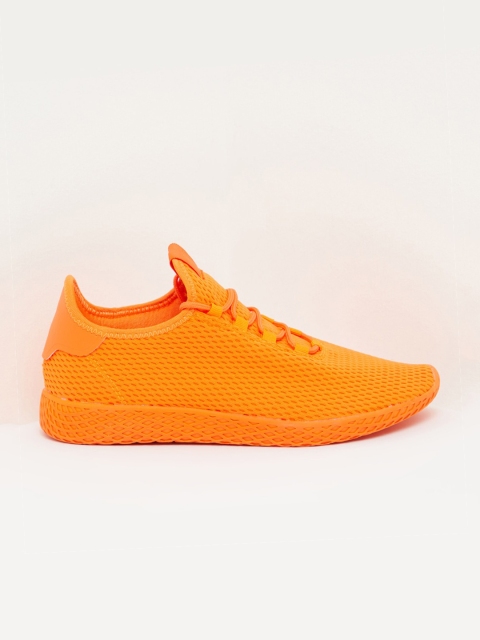

shoexpress Men Orange Textile Running Shoes