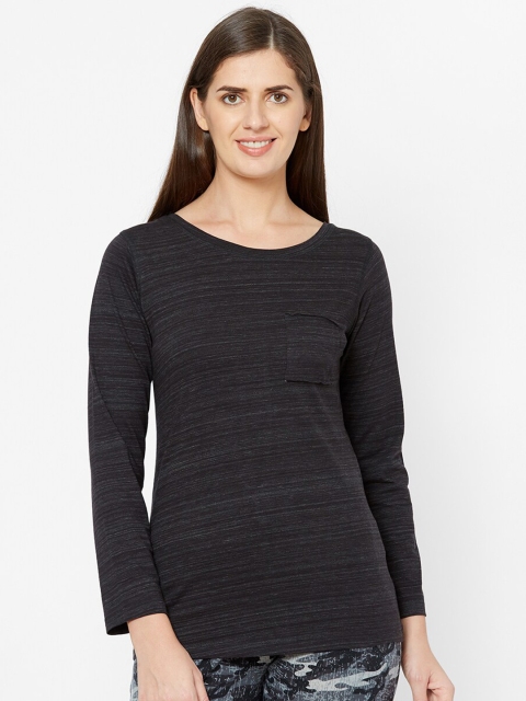 

Juliet Women Black Solid Lounge T-Shirt
