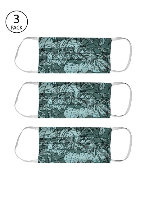 

Bellofox Unisex 3Pcs 3Ply Protective Outdoor Face Masks, Sea green
