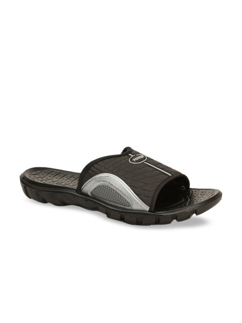 

Power Men Black & Grey Colourblocked Sliders