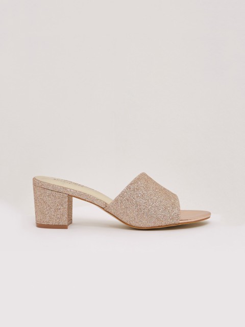 

shoexpress Women Rose Gold Solid Heels