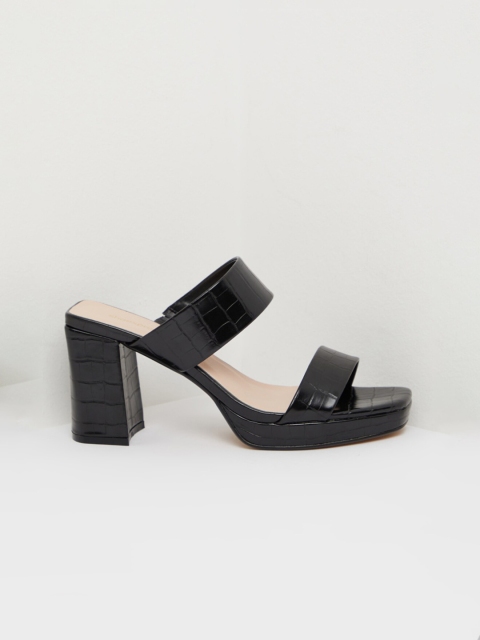 

shoexpress Women Black Solid Heels