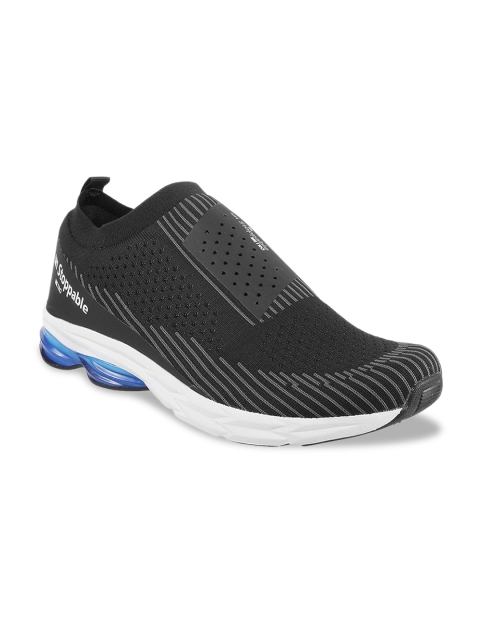 

Metro Men Black Slip-On Sneakers