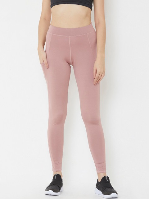 

Sweet Dreams Women Pink Solid Gym Tights
