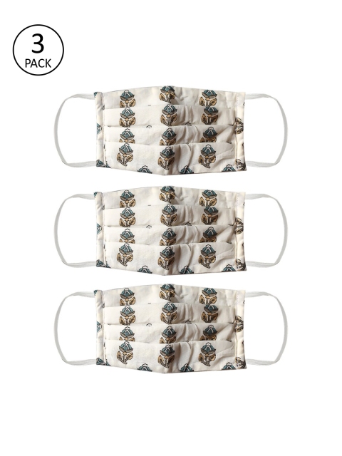 

Bellofox Unisex 3Pcs 3Ply Protective Outdoor Face Masks, White