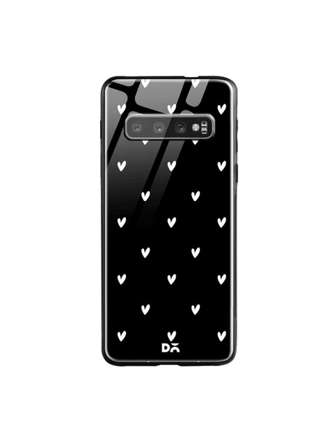 

DailyObjects Black & White Bundle Heart Achromatic Samsung Galaxy S10 Glass Case