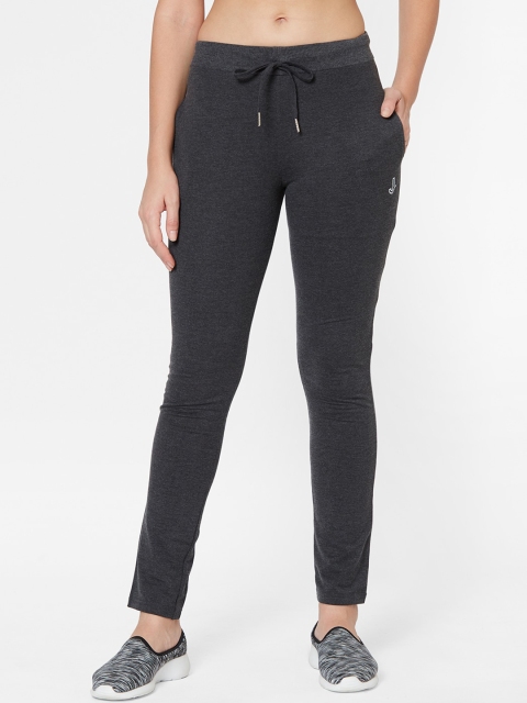 

Juliet Women Charcoal Grey Solid Sports Active Wear Slim Fit Track Pants
