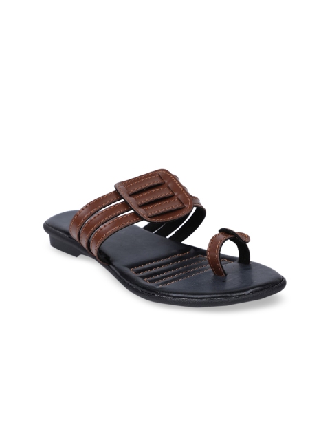 

Bata Women Brown Solid PU One Toe Flats