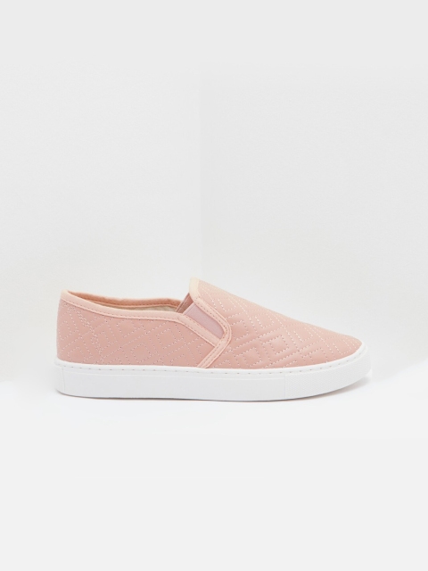 

shoexpress Women Pink Slip-On Sneakers