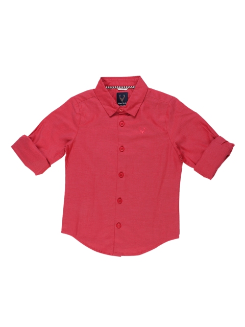 

Allen Solly Junior Boys Pink Solid Casual Shirt