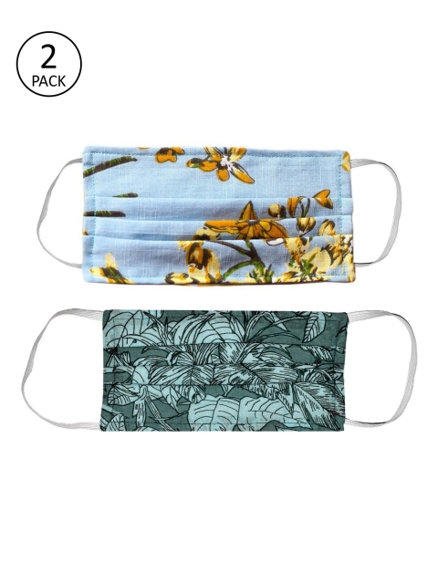 

Bellofox Unisex 2Pcs 3Ply Protective Outdoor Face Masks, Green