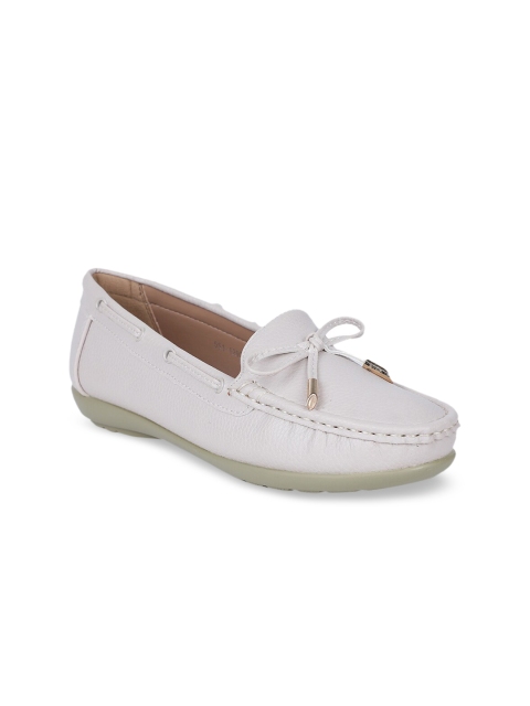 

Bata Women Beige Solid Loafers