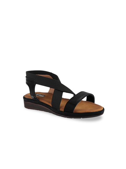

Shoetopia Girls Black Solid Open Toe Flats