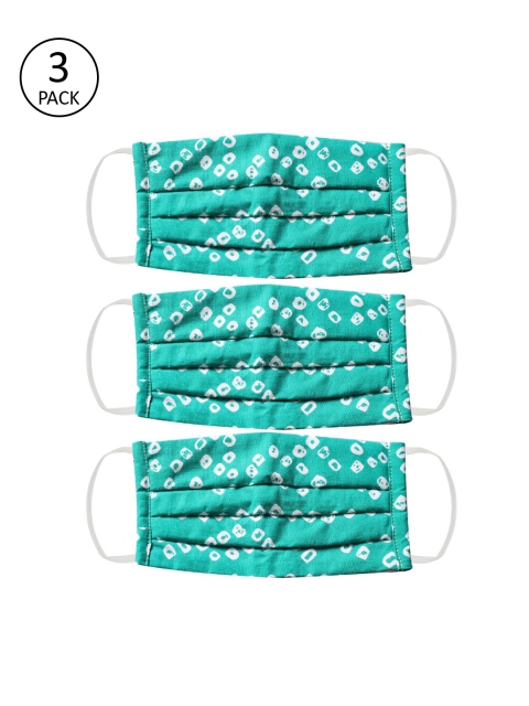 

Bellofox Unisex 3Pcs 3Ply Protective Outdoor Face Masks, Green