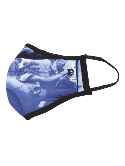 

Bene Kleed Unisex Blue Printed Reusable Outdoor Fashion Mask