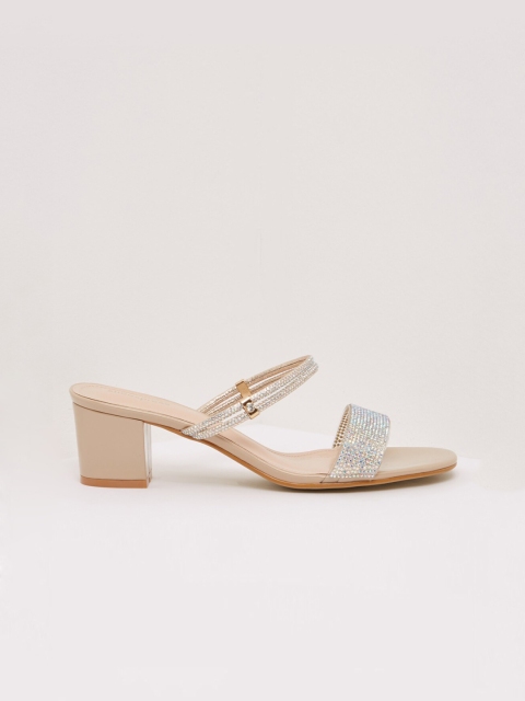 

shoexpress Women Beige Embellished Heels