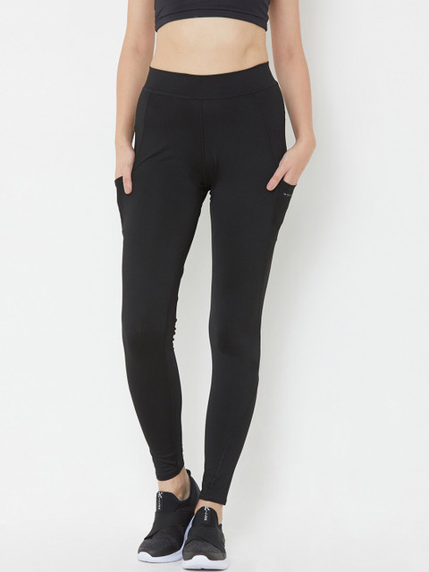 

Sweet Dreams Women Black Solid Gym Tights