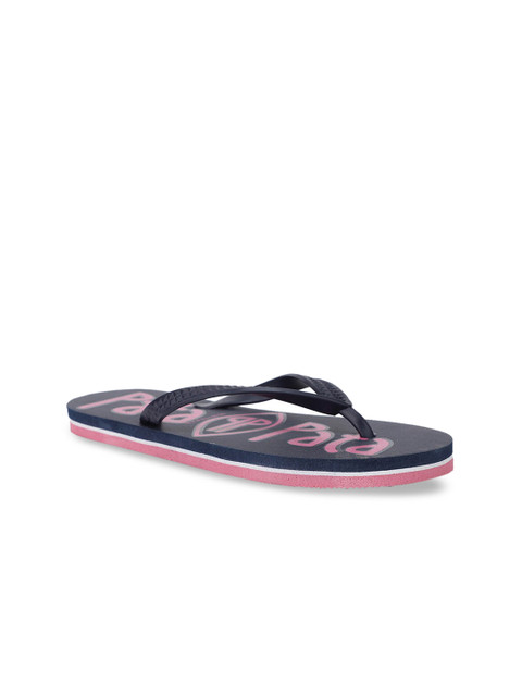 

Bata Women Blue Printed Thong Flip-Flops