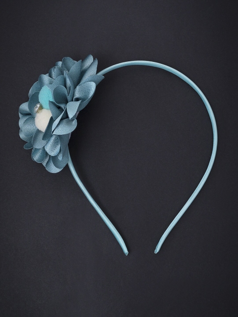 

Golden Peacock Blue Lace Hairband
