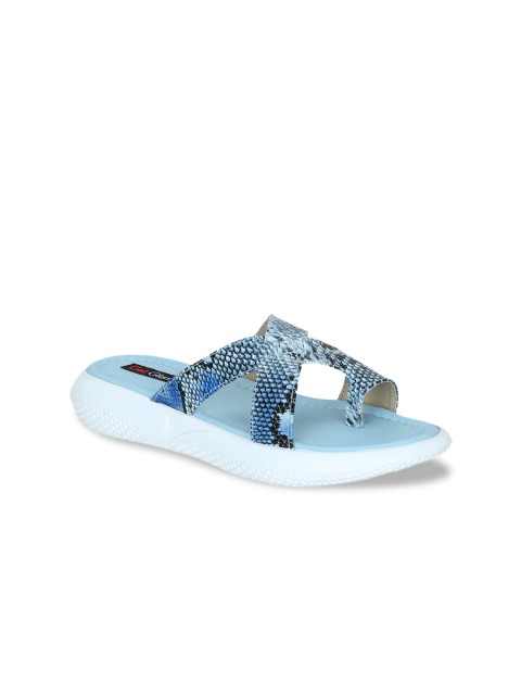 

Get Glamr Women Turquoise Blue Printed One Toe Flats