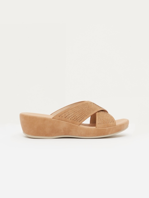 

shoexpress Women Beige Sandals
