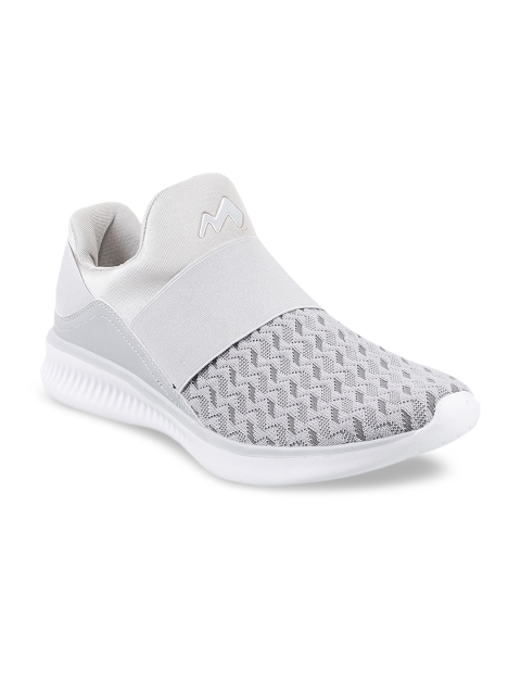 

Metro Men Grey Textured Slip-On Sneakers