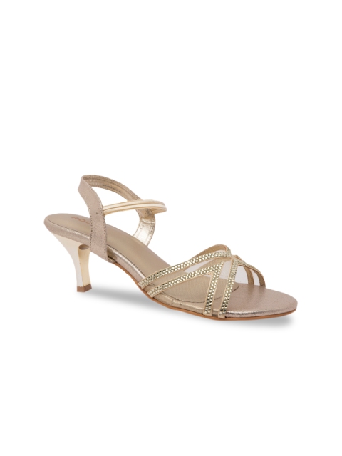 

Rocia Women Gold-Toned Embellished Heels