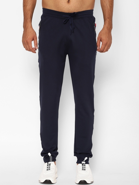 

SAPPER Men Navy Blue Solid Slim-Fit Joggers