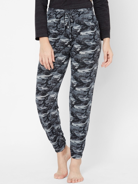 

Juliet Women Grey & Black Printed Lounge Pants