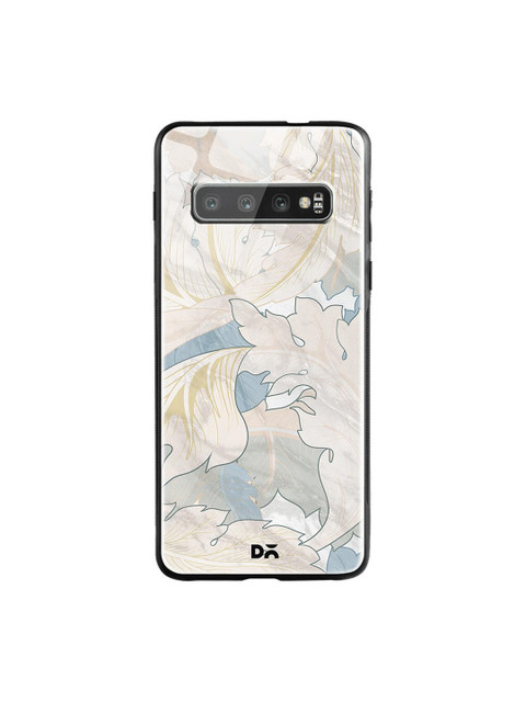 

DailyObjects Grey & Blue Marble Leaves Samsung Galaxy S10 Glass Case