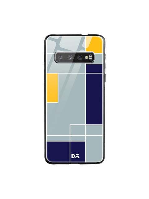

DailyObjects Grey & Blue Light Smoke Blocks Samsung Galaxy S10 Glass Case