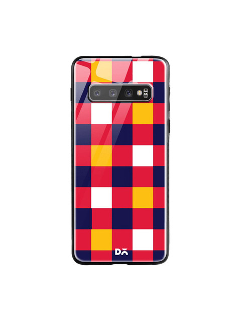 

DailyObjects Red & Blue Quartet Checks 4 Samsung Galaxy S10 Glass Case