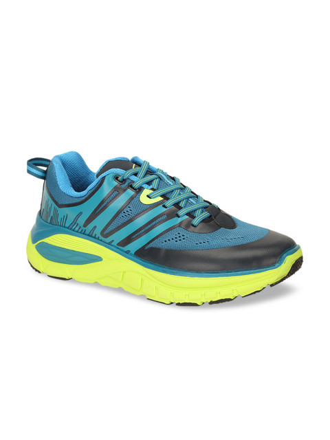 

Power Men Blue & Fluorescent Green Mesh Running Shoes