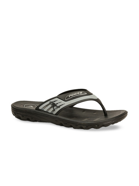 

Power Men Grey Solid Thong Flip-Flops