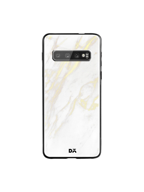 

DailyObjects White & Yellow Marble 2 Samsung Galaxy S10 Glass Case
